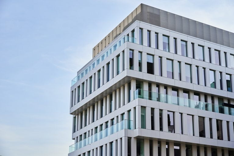 Modern office building facade